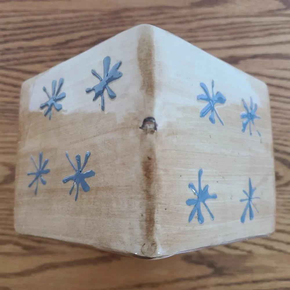 Vintage Ceramic Porcelain Holiday Indoor Outdoor Snowman Birdhouse 4 Bird Lovers